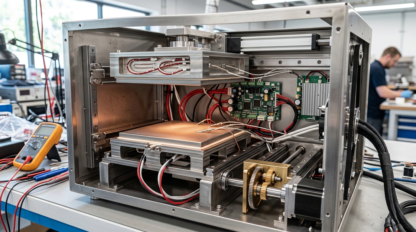 Fully Automatic India's First Roti Maker firmware PID control calibration and stepper motor feedback loop diagrams